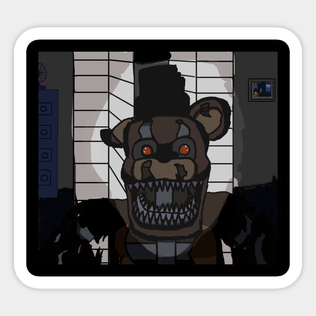 Nightmare Freddy Jumpscare Sticker by OPSandvich